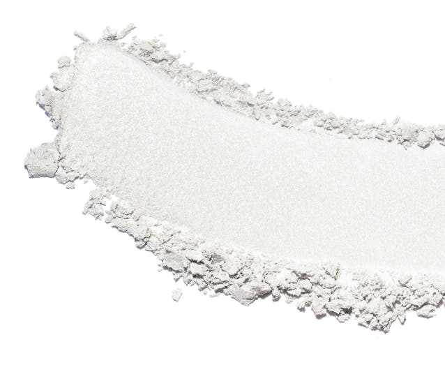 White powder on a white background. 